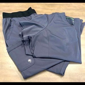 Healing hands gray scrub set